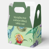 緑のバラ色のジュラ紀の恐竜の写真 フェイバーボックス (オープン)