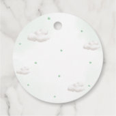 緑のバルーン付きテディベアありがとうございました フェイバータグ (裏面)