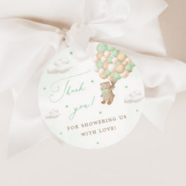 緑のバルーン付きテディベアありがとうございました フェイバータグ