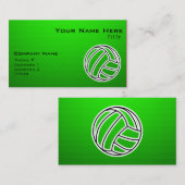 緑のバレーボール 名刺 (正面/裏面)