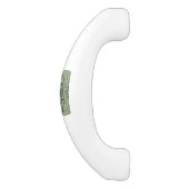 緑のバロック壁紙 セラミックキャビネット取っ手 (側面)