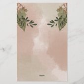 緑のバンチ 便箋 (裏面)