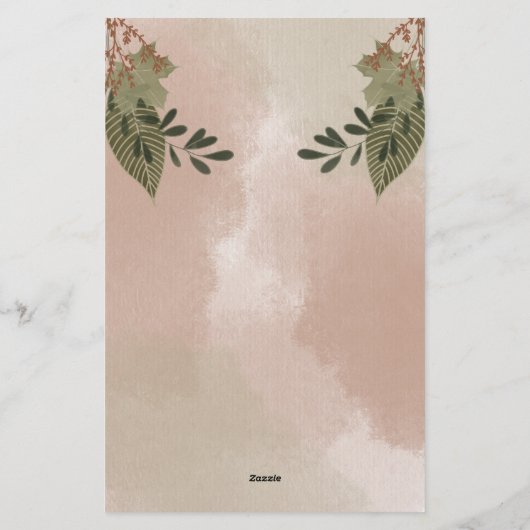 緑のバンチ 便箋 (裏面)