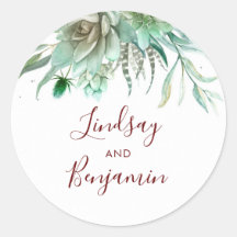 緑のバーガンディ結婚レッド