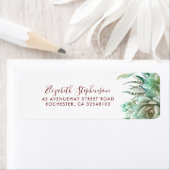 緑のバーガンディ赤の多汁 ラベル (インサイチュ)