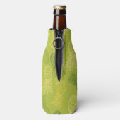 緑のパイナップル輪郭パターン ボトルクーラー (ボトル裏面)