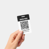 緑のパスワクチン接種証明書PVC黒 バッジ (手持ち)