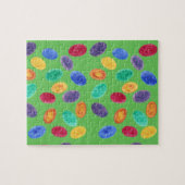 緑のパズルのカラフル色のイースターエッグ ジグソーパズル (横)