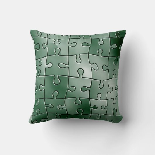 緑のパズル クッション (裏面)