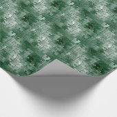 緑のパズル ラッピングペーパー (角)