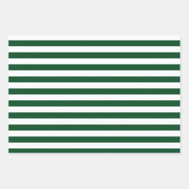 緑のパターンの折り返し紙シートセット ラッピングペーパーシート