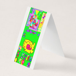 緑のパターンカードの両側にメッセージが印刷されない