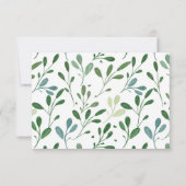 緑のパターンモダンギフト証明書 (裏面)