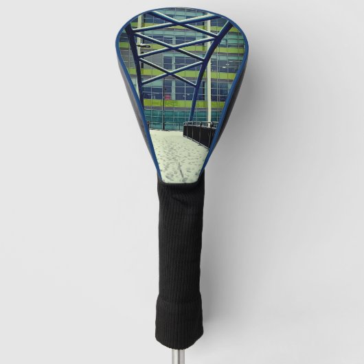 緑のパターン ゴルフヘッドカバー (正面)