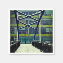 緑のパターン スタンダードカクテルナプキン