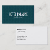 緑のパターン 名刺 (正面/裏面)