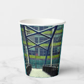 緑のパターン 紙コップ (裏面)