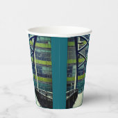 緑のパターン 紙コップ (右)