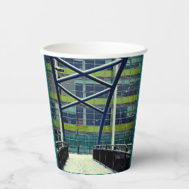 緑のパターン 紙コップ