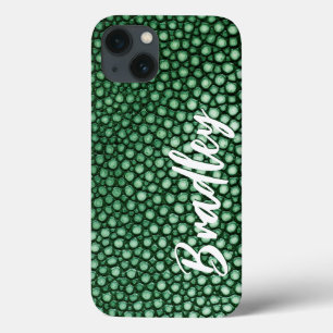 緑のパターン iPhone 13ケース