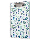 緑のパター葉ン付きブルーベリー クリップボード (左)