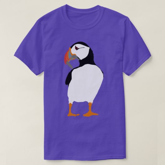 緑のパフィン Tシャツ (デザイン正面)