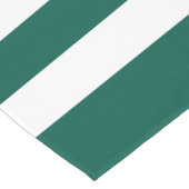 緑のパモダンタストライプのーン ショートテーブルランナー (コーナー)