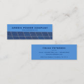 緑のパワー太陽電池パネル スキニー名刺 (正面/裏面)