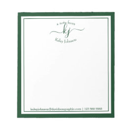 緑のパーソナライズされた名前 |メモ帳から ノートパッド