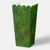 緑のパーソナライズされた恐竜の隠れ家 フェイバーボックス (裏面)