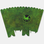 緑のパーソナライズされた恐竜の隠れ家 フェイバーボックス (見開き)