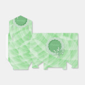 緑のパーソナライズされた鱗片付きフレーム優先ボックス フェイバーボックス (折り畳みなし)