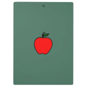 緑のパーソナライズされた黒板先生クリップボード クリップボード (裏面)