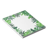 緑のパーム離れの木、ジャングルの野生の緑の葉 ノートパッド (アングル)