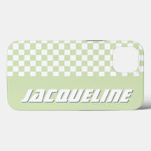 緑のパ市松模様にターン