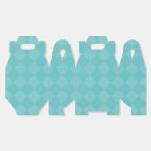 緑のパ市松模様にティーの特典ボックス フェイバーボックス (見開き)