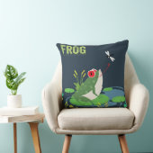 緑のヒキガエル枕 クッション (椅子)