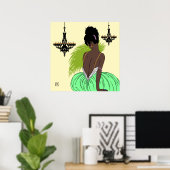 緑のビアンカ – プリント/ポスター ポスター (ホームオフィス)