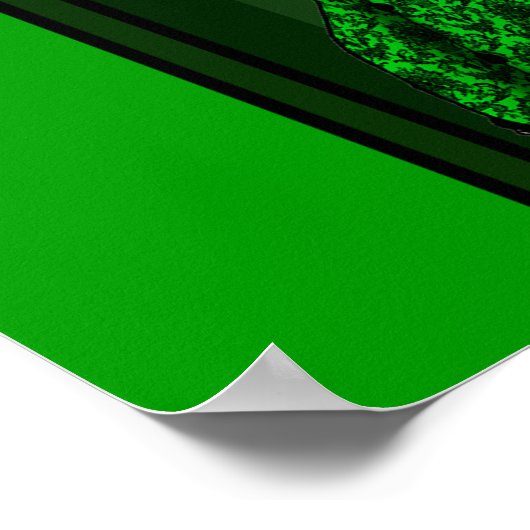 緑のビクトリアン妖精のポスター ポスター (角)