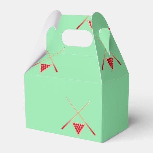 緑のビリヤード台 フェイバーボックス (正面サイド)