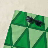 緑のビーチタオカスタマイズルビーチ名 ビーチタオル (インサイチュ)