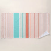 緑のビーチタオルのTouchで鋭いピーチ ビーチタオル (正面)