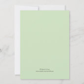 緑のビールセントパトリックデーパーティー 招待状 (裏面)