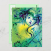 緑のピエロ ポストカード (正面/裏面)