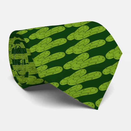 緑のピクルスのタイ ネクタイ (ロール)