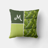 緑のピクルス; ピクルスパターン クッション (裏面)