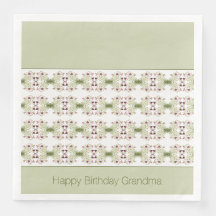 緑のピンクと白