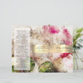 緑のピンクのグリッターの水の色パンフレット (スタンド正面)