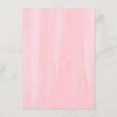 緑のピンクのフローラ結婚詳細 エンクロージャーカード (裏面)