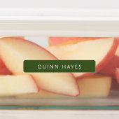 緑のピンクの名前 ラベル (貼付)